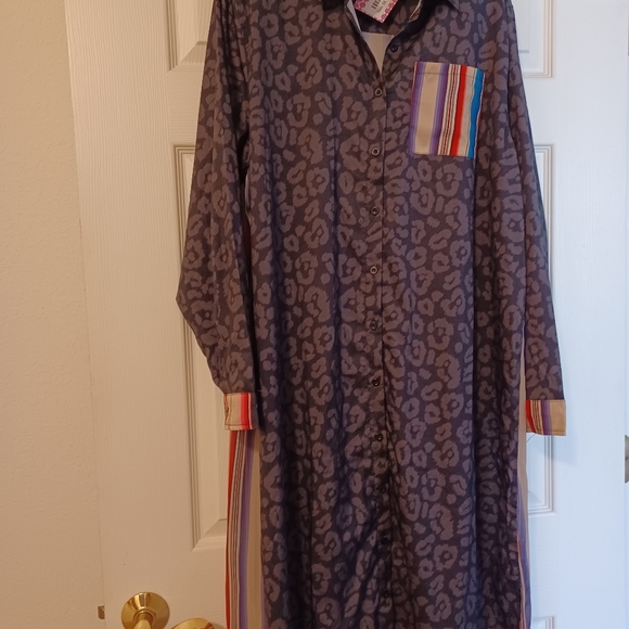 Crazy Train NWT Havasu Falls Button-Up Long Duster - Picture 2 of 11